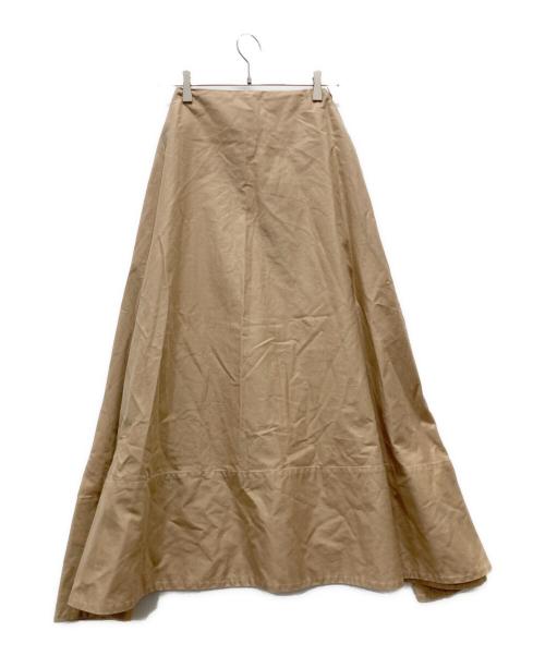 MADISON BLUE（マディソンブルー）MADISON BLUE (マディソンブルー) マキシフレアスカート ベージュ サイズ:01の古着・服飾アイテム