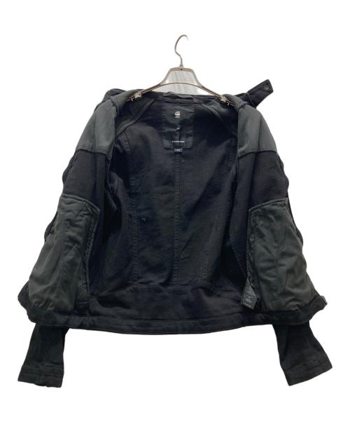 G-STAR RAW（ジースターロゥ）G-STAR RAW (ジースターロゥ) デニムシングルライダースジャケット ブラック サイズ:XSの古着・服飾アイテム