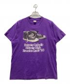 FRUIT OF THE LOOMフルーツオブザルーム）の古着「90'sプリントTシャツ」｜パープル