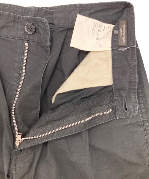 COMME des GARCONS HOMME PLUS（コムデギャルソンオムプリュス）COMME des GARCONS HOMME PLUS (コムデギャルソンオムプリュス) ステッチデザインチノパン ブラック サイズ:Sの古着・服飾アイテム