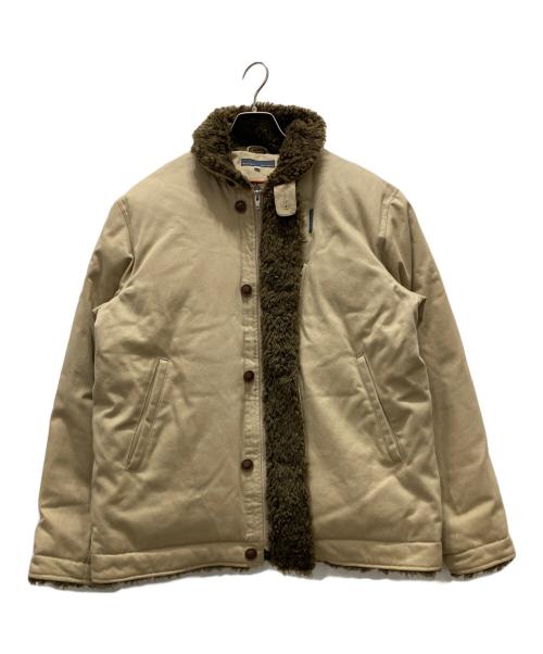 CHEVIGNON（シェビニオン）CHEVIGNON (シェビニオン) 裏ボア ミリタリージャケット ベージュ サイズ:Mの古着・服飾アイテム