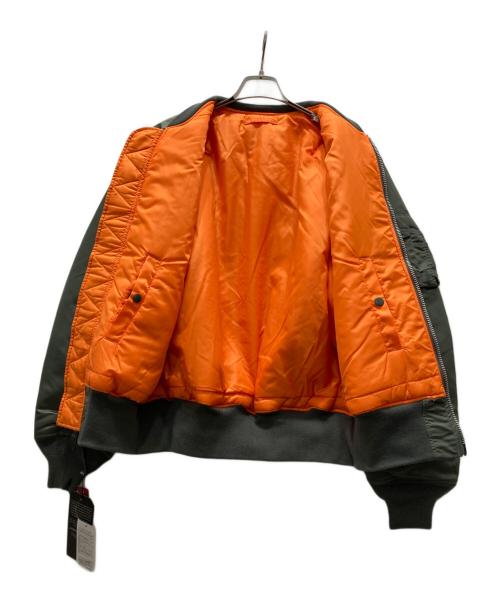 ALPHA INDUSTRIES（アルファインダストリーズ）ALPHA INDUSTRIES (アルファインダストリーズ) MA-1フライトジャケット カーキ サイズ:L 未使用品の古着・服飾アイテム
