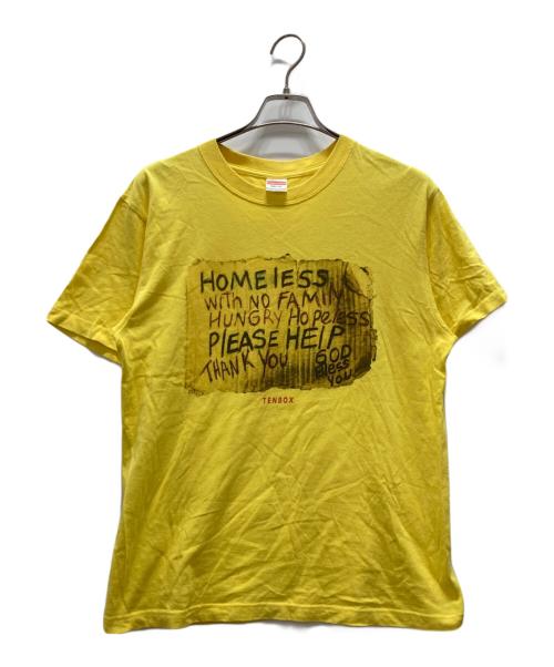 TENBOX（テンボックス）TENBOX (テンボックス) GOD BLESS YOU プリントTシャツ イエロー サイズ:Mの古着・服飾アイテム