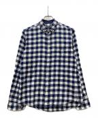 BLACK LABEL CRESTBRIDGEブラックレーベル クレストブリッジ）の古着「チェックBDシャツ」｜ネイビー