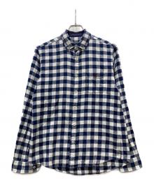 BLACK LABEL CRESTBRIDGE（ブラックレーベル クレストブリッジ）の古着「チェックBDシャツ」｜ネイビー