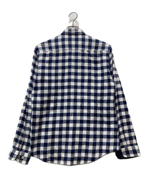 BLACK LABEL CRESTBRIDGE（ブラックレーベル クレストブリッジ）BLACK LABEL CRESTBRIDGE (ブラックレーベル クレストブリッジ) チェックBDシャツ ネイビー サイズ:2の古着・服飾アイテム
