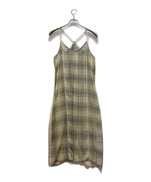 willfully（ウィルフリー）willfully (ウィルフリー) シアーチェックワンピース ホワイト サイズ:Freeの古着・服飾アイテム