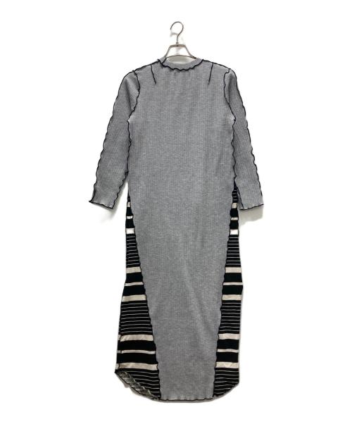 NOMA t.d.（ノーマティーディー）NOMA t.d. (ノーマティーディー) メロウ リブ ロングワンピース グレー サイズ:FREEの古着・服飾アイテム