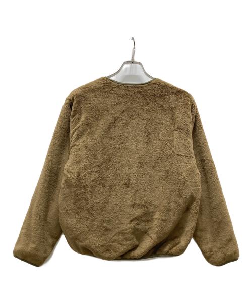 Gymphlex（ジムフレックス）Gymphlex (ジムフレックス) ジップアップ ノーカラー フリースジャケット ブラウン サイズ:12の古着・服飾アイテム