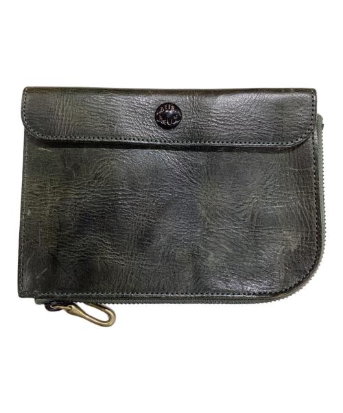 BEERBELLY（ビアベリー）BEERBELLY (ビアベリー) ラウンドジップマルチケース グリーンの古着・服飾アイテム