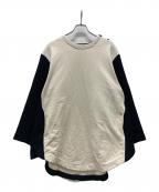 01u10ゼロイチユーイチゼロ）の古着「リメイク切替カットソー」｜アイボリー