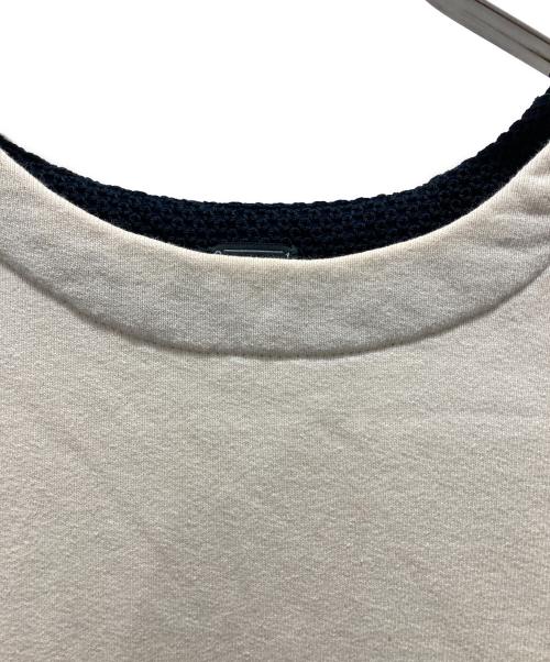 01u10（ゼロイチユーイチゼロ）01u10 (ゼロイチユーイチゼロ) リメイク切替カットソー アイボリー サイズ:Fの古着・服飾アイテム