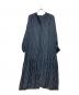 journal standard L'essage（ジャーナルスタンダード レサージュ）の古着「デシンマキシティアードワンピース」｜ネイビー
