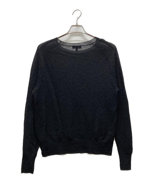 theory（セオリー）theory (セオリー) CRIMP KNIT AMISTAIR F/クルーネックニット ブラック サイズ:Sの古着・服飾アイテム