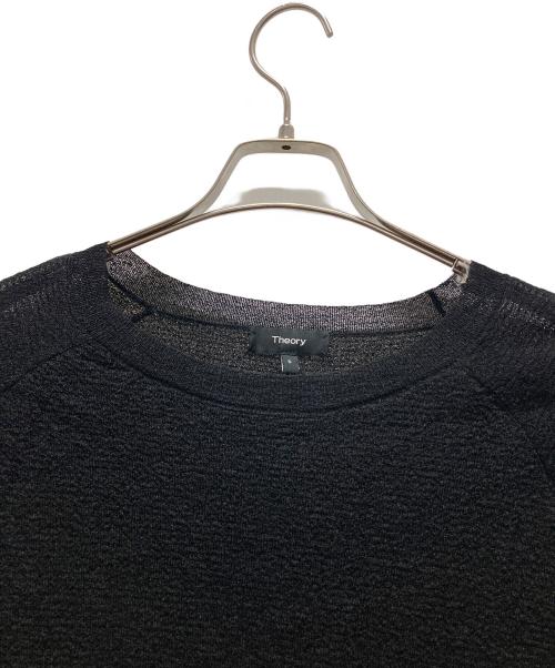 theory（セオリー）theory (セオリー) CRIMP KNIT AMISTAIR F/クルーネックニット ブラック サイズ:Sの古着・服飾アイテム