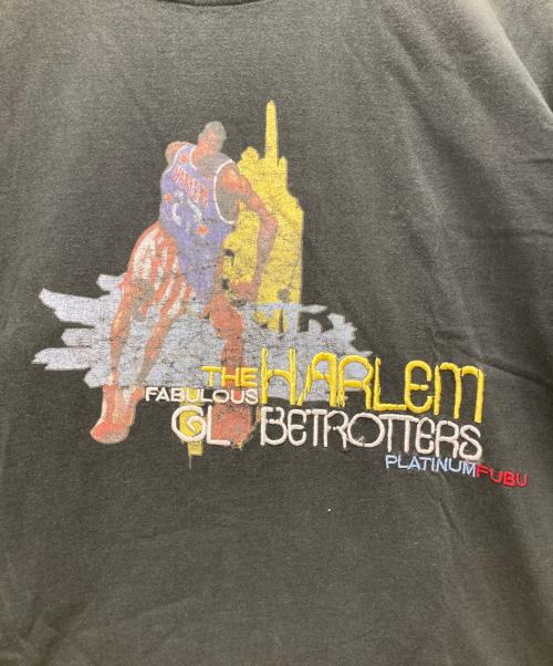 PLATINUM FUBU（プラチナムフブ）PLATINUM FUBU (プラチナムフブ) HARLEM GLOBETROTTERS Tシャツ ブラック サイズ:XXLの古着・服飾アイテム