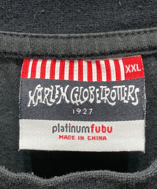 PLATINUM FUBU（プラチナムフブ）PLATINUM FUBU (プラチナムフブ) HARLEM GLOBETROTTERS Tシャツ ブラック サイズ:XXLの古着・服飾アイテム