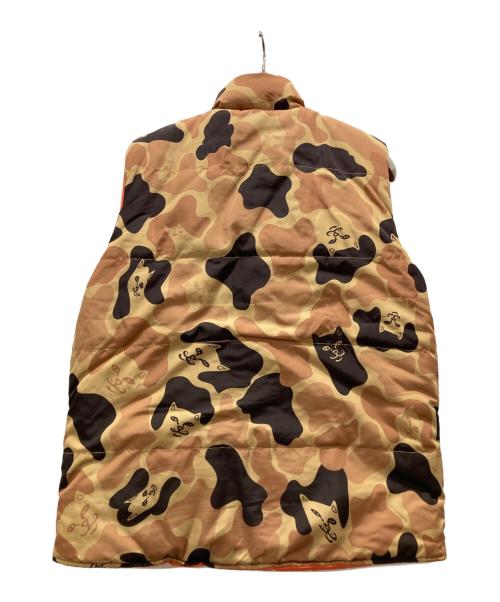 RIPNDIP（リップンディップ）RIPNDIP (リップンディップ) リバーシブル中綿ベスト ベージュ サイズ:Sの古着・服飾アイテム