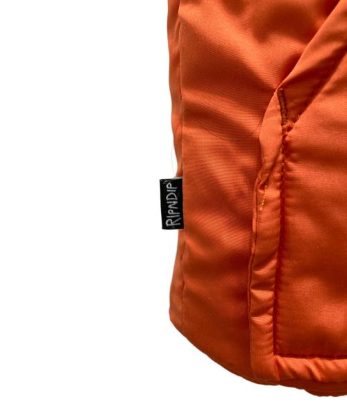 RIPNDIP（リップンディップ）RIPNDIP (リップンディップ) リバーシブル中綿ベスト ベージュ サイズ:Sの古着・服飾アイテム