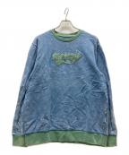RIPNDIPリップンディップ）の古着「Crewneck Blue Mineral Wash」｜インディゴ