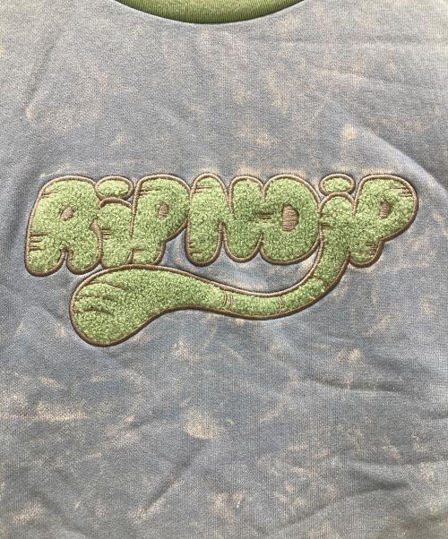 RIPNDIP（リップンディップ）RIPNDIP (リップンディップ) Crewneck Blue Mineral Wash インディゴ サイズ:XLの古着・服飾アイテム
