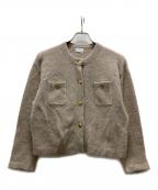 green label relaxingグリーンレーベルリラクシング）の古着「デイリーエリートカーディガン」｜ベージュ