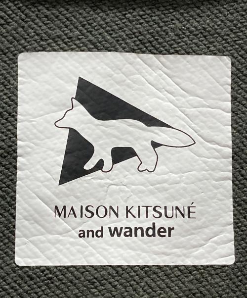 maison kitsune（メゾンキツネ）MAISON KITSUNE (メゾンキツネ) and wander (アンドワンダー) プリントスウェット グリーン サイズ:Lの古着・服飾アイテム