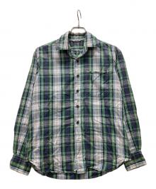 45rpm（45アールピーエム）の古着「チェックシャツ」｜グリーン