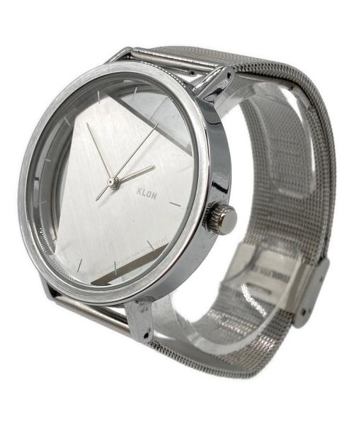 KLON（クローン）KLON (クローン) 三角文字盤 腕時計 シルバーの古着・服飾アイテム