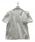 CELFORDセルフォード）の古着「アシメフリルギャザーカットソー」｜ホワイト