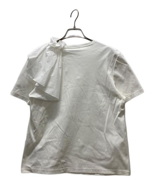 CELFORD（セルフォード）CELFORD (セルフォード) アシメフリルギャザーカットソー ホワイト サイズ:Mの古着・服飾アイテム