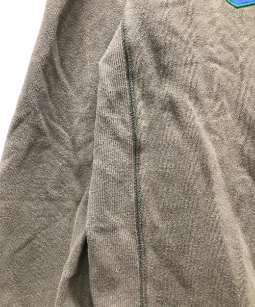 stussy（ステューシー）stussy (ステューシー) 古着カレッジロゴスウェット カーキ サイズ:Lの古着・服飾アイテム