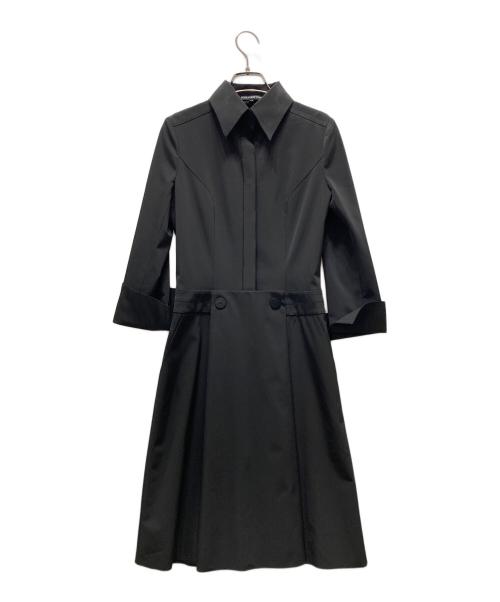 FOXEY NEWYORK（フォクシーニューヨーク）FOXEY NEWYORK (フォクシーニューヨーク) シャツワンピース ブラック サイズ:38の古着・服飾アイテム