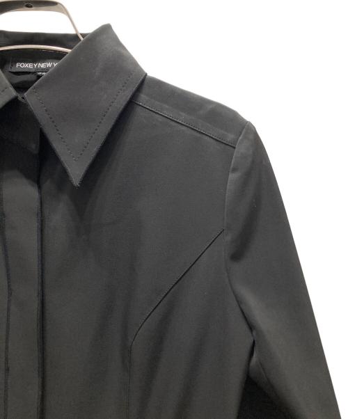 FOXEY NEWYORK（フォクシーニューヨーク）FOXEY NEWYORK (フォクシーニューヨーク) シャツワンピース ブラック サイズ:38の古着・服飾アイテム