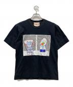 PLAN Cプランシー）の古着「プリントTシャツ」｜ブラック