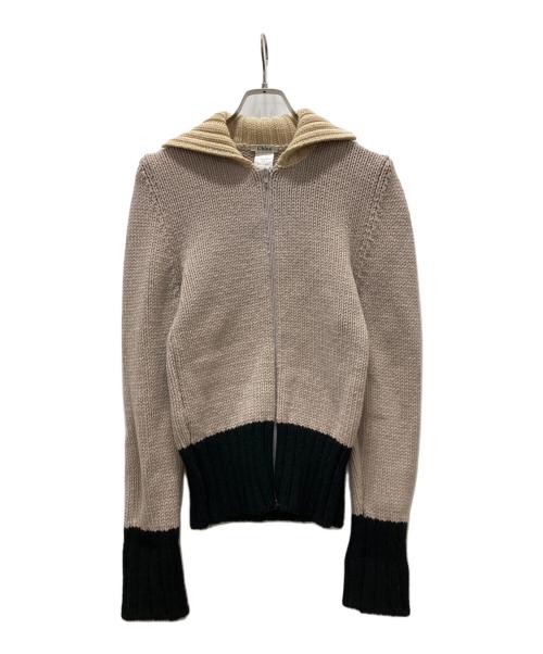 Chloe（クロエ）Chloe (クロエ) ニットジャケット ピンク サイズ:XSの古着・服飾アイテム