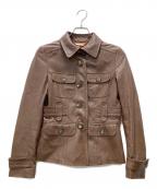 MICHAEL KORSマイケル・コース）の古着「ラムレザージャケット」｜ブラウン