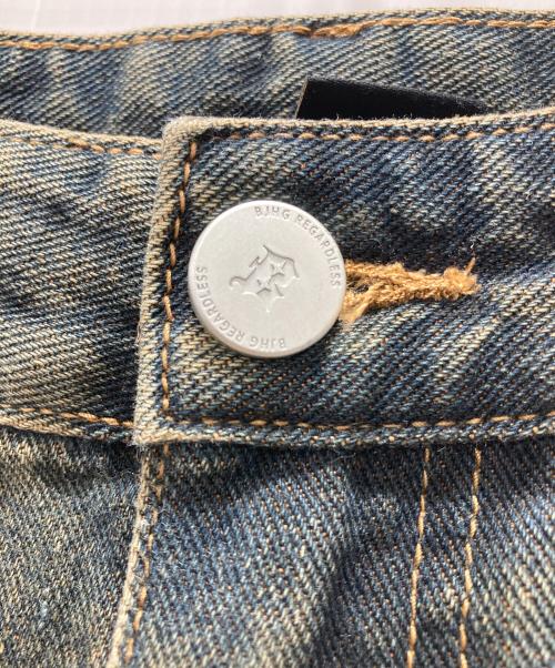 BJHG（ビージャストハグ）BJHG (ビージャストハグ) ウォッシュドバギーデニムパンツ インディゴ サイズ:Mの古着・服飾アイテム