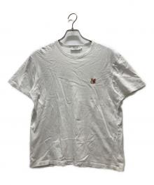 maison kitsune（メゾンキツネ）の古着「FOX HEAD PATCHTシャツ」｜ホワイト