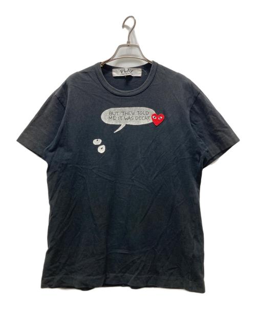 PLAY COMME des GARCONS（プレイコムデギャルソン）PLAY COMME des GARCONS (プレイコムデギャルソン) Matt Groening Binky & Sheba PLAY Tシャツ ブラック サイズ:Lの古着・服飾アイテム