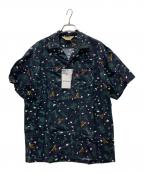 AVIREXアヴィレックス）の古着「アロハシャツ」｜ネイビー