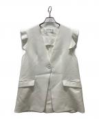 CELFORDセルフォード）の古着「フリルスリーブジレ」｜ホワイト