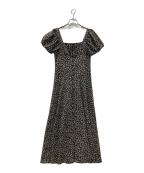 JILL STUARTジルスチュアート）の古着「スモールフラワープリントワンピース」｜ブラック