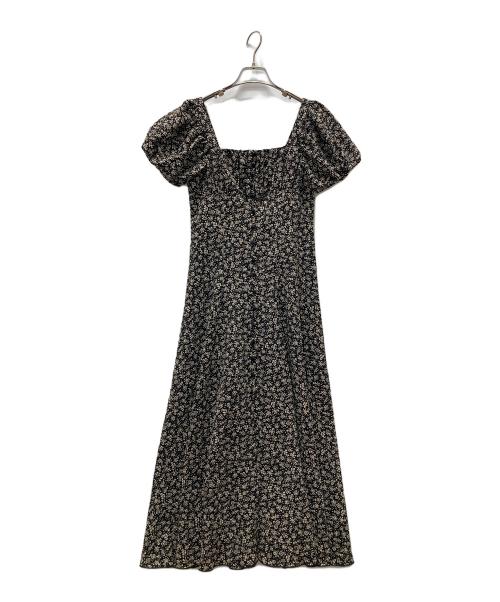 JILL STUART（ジルスチュアート）JILL STUART (ジルスチュアート) スモールフラワープリントワンピース ブラック サイズ:2の古着・服飾アイテム