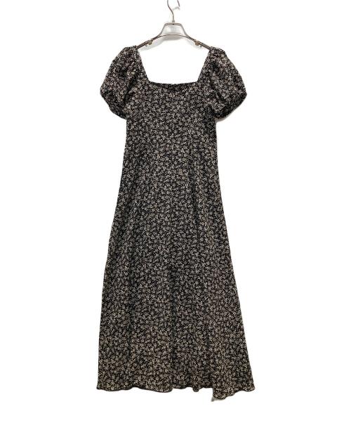 JILL STUART（ジルスチュアート）JILL STUART (ジルスチュアート) スモールフラワープリントワンピース ブラック サイズ:2の古着・服飾アイテム