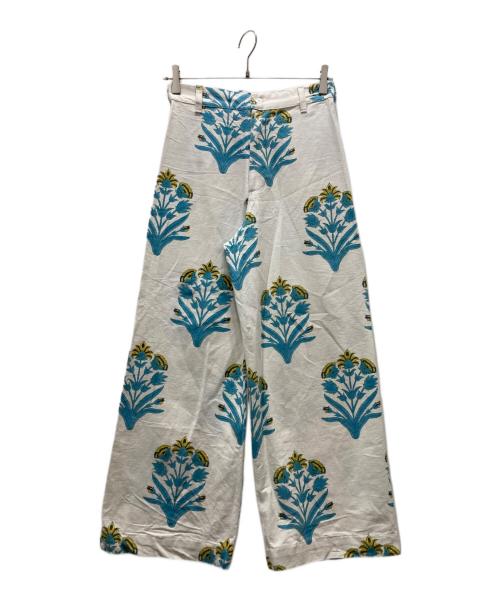 Ron Herman（ロンハーマン）Ron Herman (ロンハーマン) SZ Blockprints (エスゼットブロックプリント) 別注Palldi DISCO PANTS ホワイト サイズ:Sの古着・服飾アイテム