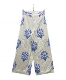 SZ Blockprints（エスゼットブロックプリント）の古着「ディスコパンツ」｜ホワイト