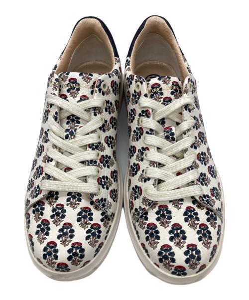 TORY BURCH（トリーバーチ）TORY BURCH (トリーバーチ) 総柄ローカットスニーカー ホワイト サイズ:25.5の古着・服飾アイテム
