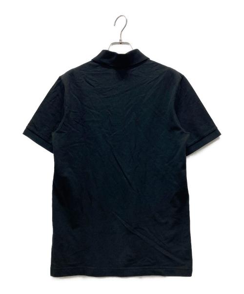 LACOSTE LIVE（ラコステライブ）LACOSTE LIVE (ラコステライブ) メタルバッジプレーンポロシャツ ブラック サイズ:ＸＳの古着・服飾アイテム