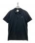 LACOSTE LIVE（ラコステライブ）の古着「メタルバッジプレーンポロシャツ」｜ブラック